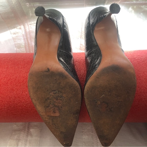 Stanley Philipson alligator pumps size 7.5 - Picture 10 of 12